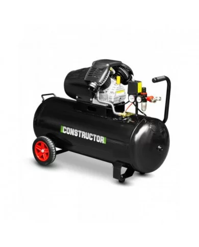 Compresseur à huile 100L bicylindre - 8 bars - 2.2Kw - Constructor ...