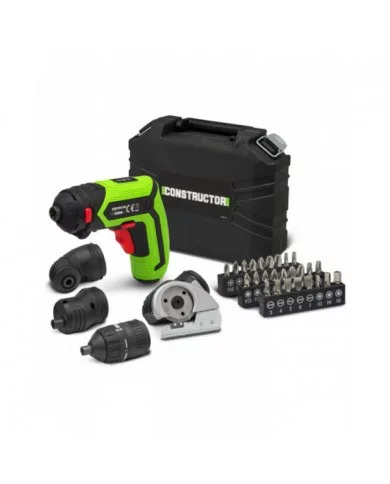 Tournevis rechargeable 4V lithium + accessoires - 4Nm - Coffret de ...