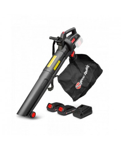 Aspirateur souffleur broyeur rechargeable 2x20V livré avec batterie...