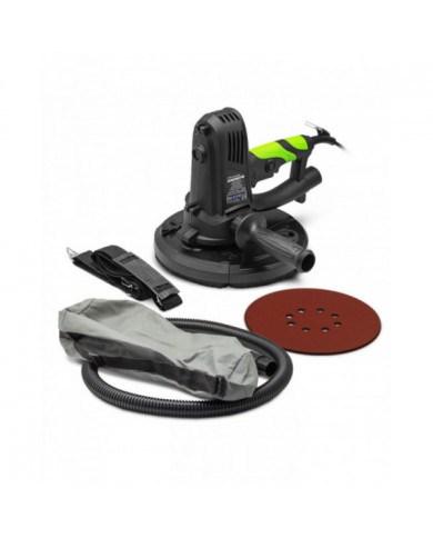 Ponceuse plâtre 1220W - 225mm avec sac récupérateur et 8 abrasifs -...