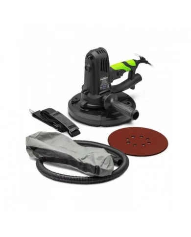 Ponceuse plâtre 1220W - 225mm avec sac récupérateur et 8 abrasifs -...