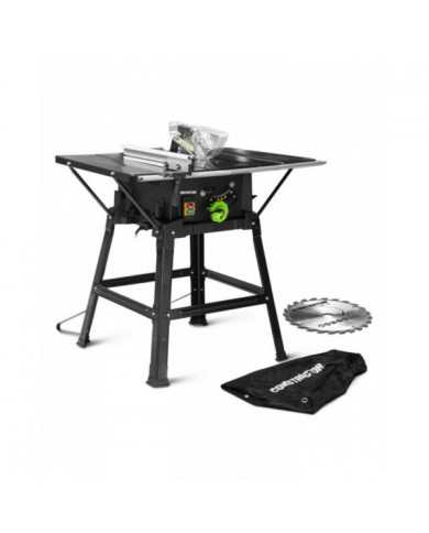 Table scie circulaire 2000W - 254mm - Livrée avec 2 lames (24 et 40...