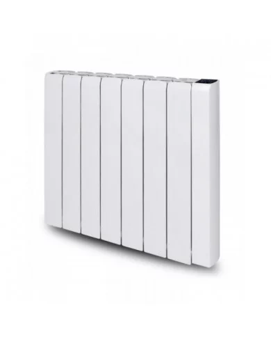 Radiateur inertie céramique 2000 W horizontal blanc, timer 7 jours,...