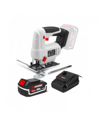 Scie sauteuse pendulaire 20V max livrée avec batterie 4Ah - X PERFO...
