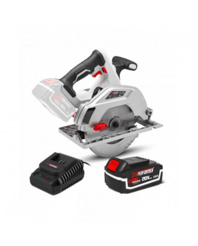 Scie circulaire sans fil 20V avec batterie 4Ah - X-Performer X-PERF...