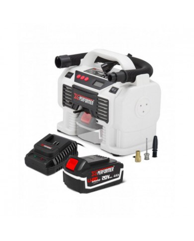 Gonfleur - dégonfleur sans fil 20V avec batterie 4Ah - X-Performer ...