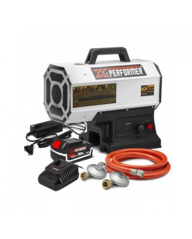 Canon à chaleur au gaz réglable de 9 à 20KW et fonctionnant sur bat...