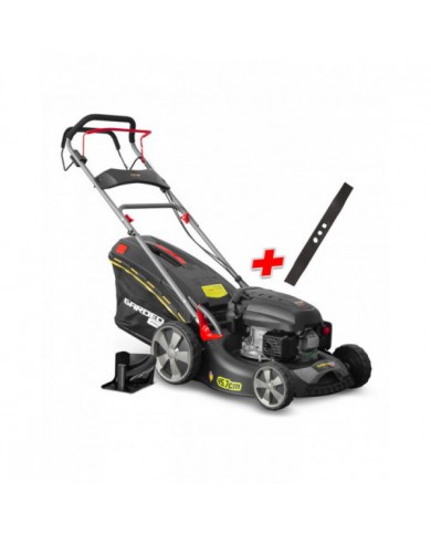 Tondeuse thermique autotractée 144.3cc - 46cm livrée avec 2 lames +...